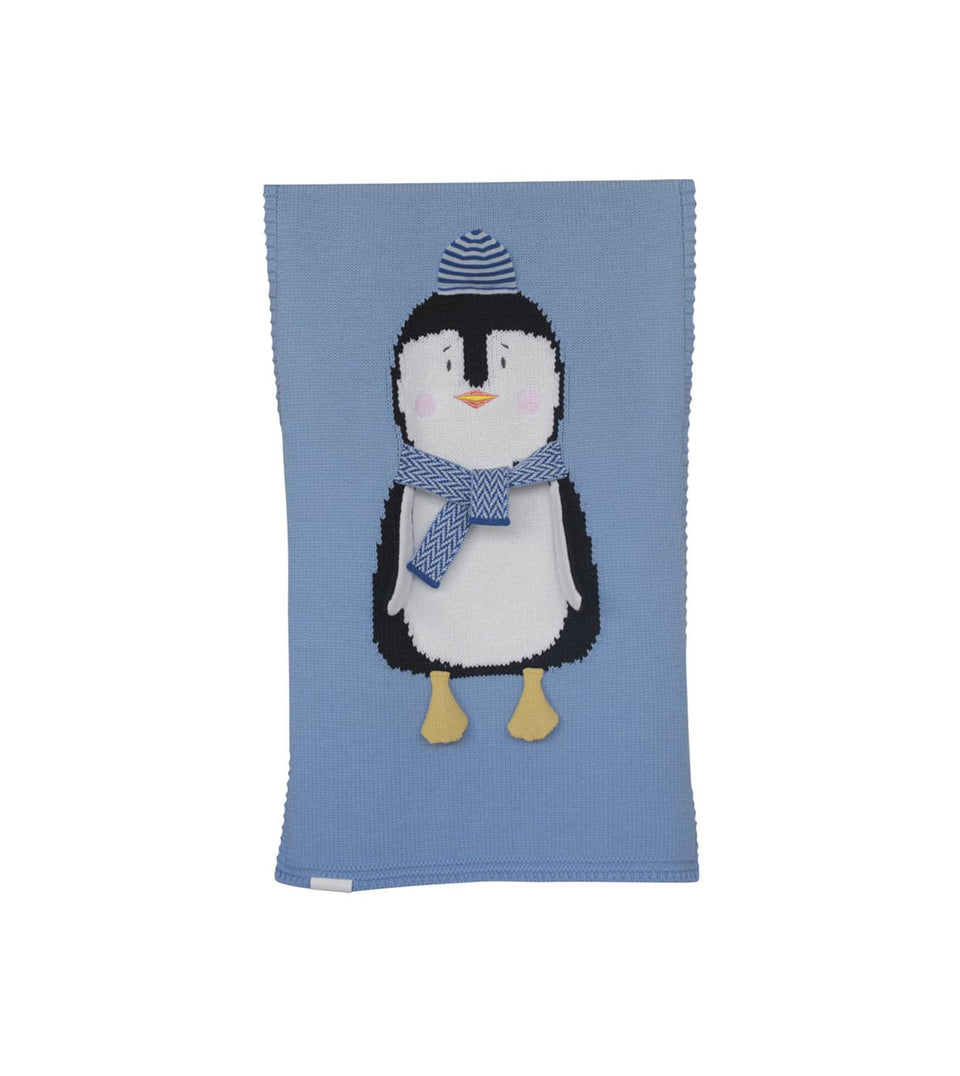 Κουβέρτα πιγκουίνος μπλε για μωρά - dress-up.gr 01