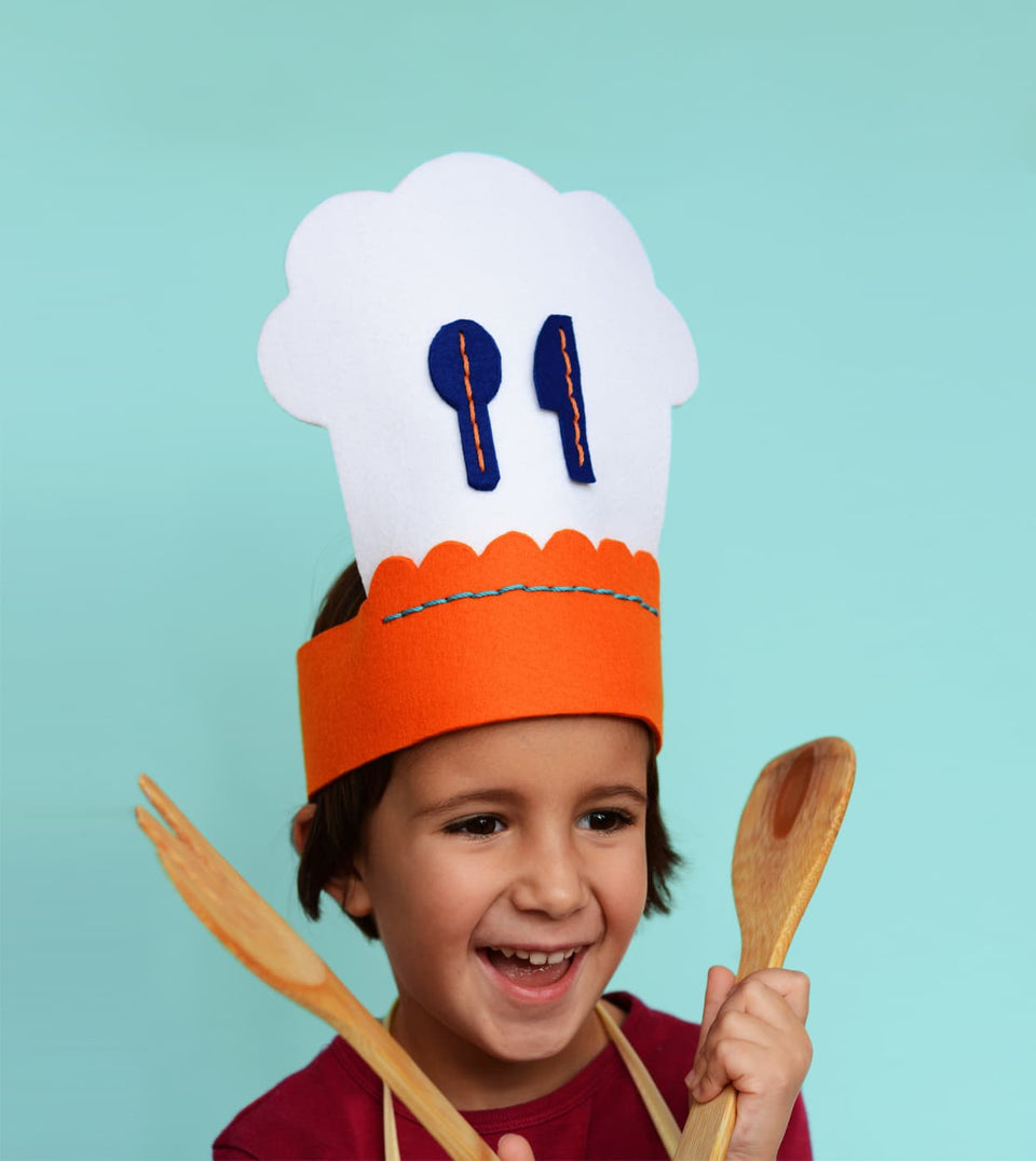 κουτί με σετ ραπτικής καπέλο μάγειρα για παιδιά - dress-up.gr 02