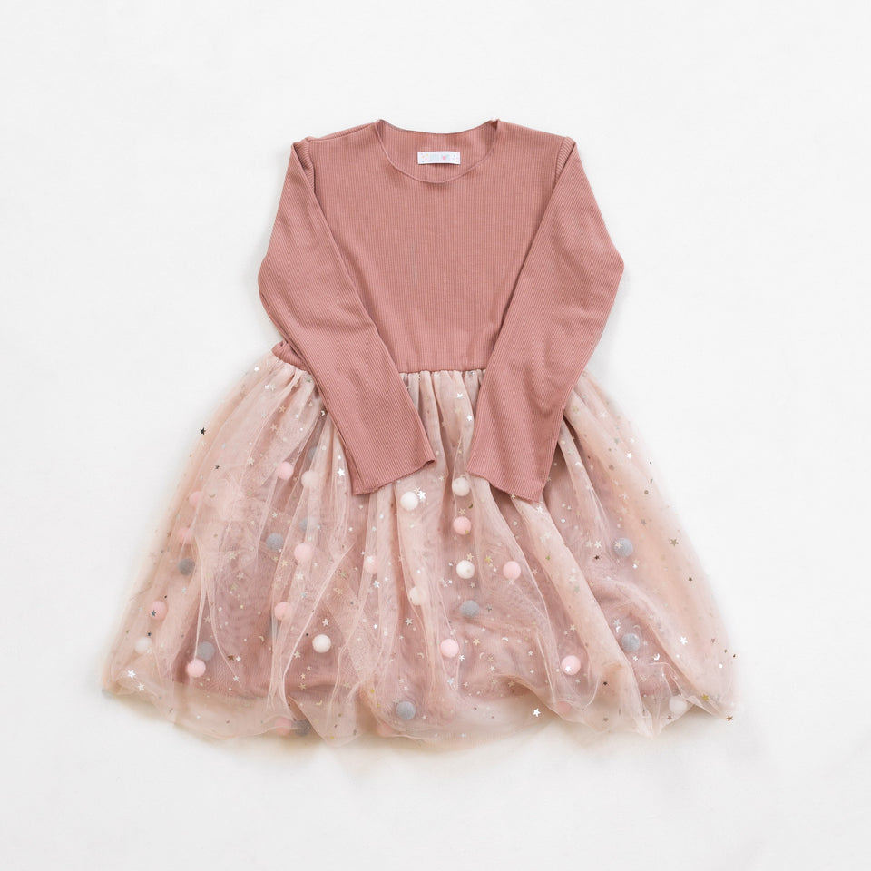 Pink Pom Pom Dress